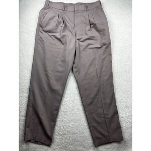 Thomson New Classics Dress Pants Mens 34x30 Comfort Stretch Slacks‎ Brown